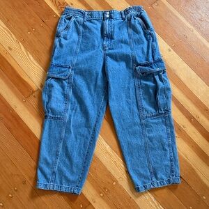 Vans Baggy Denim Cargo Pocket Ankle Jeans XL
